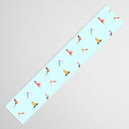 Yoga poses pattern Table Runner Gallery Image 3