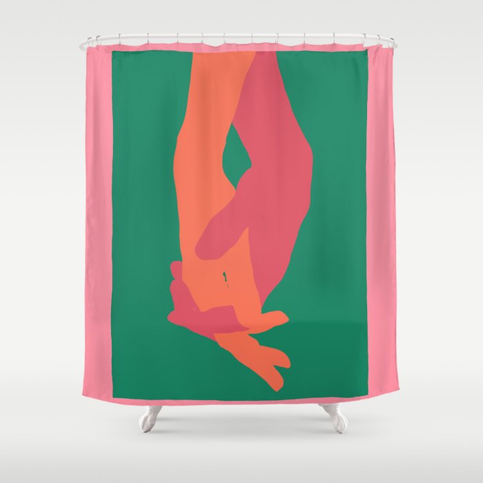 Holding Hands 3 Shower Curtain Gallery Image 1