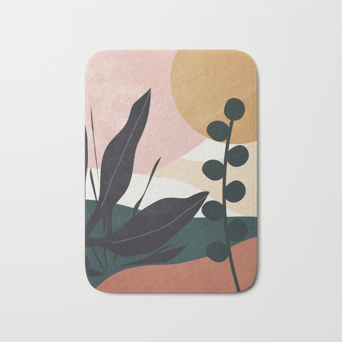 Abstract Landscape Bath Mat Gallery Image 1
