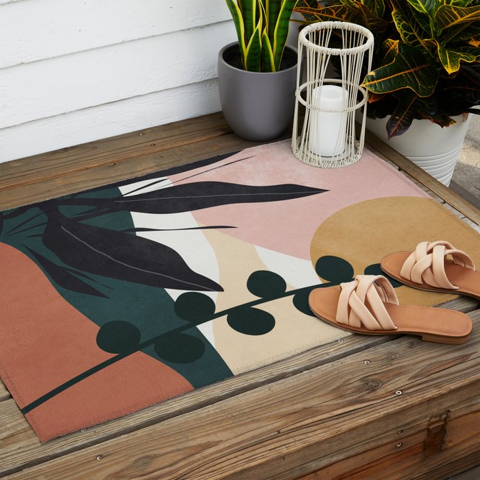 Abstract Landscape Outdoor Rug Gallery Image 2