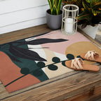 Abstract Landscape Outdoor Rug Gallery Image 2