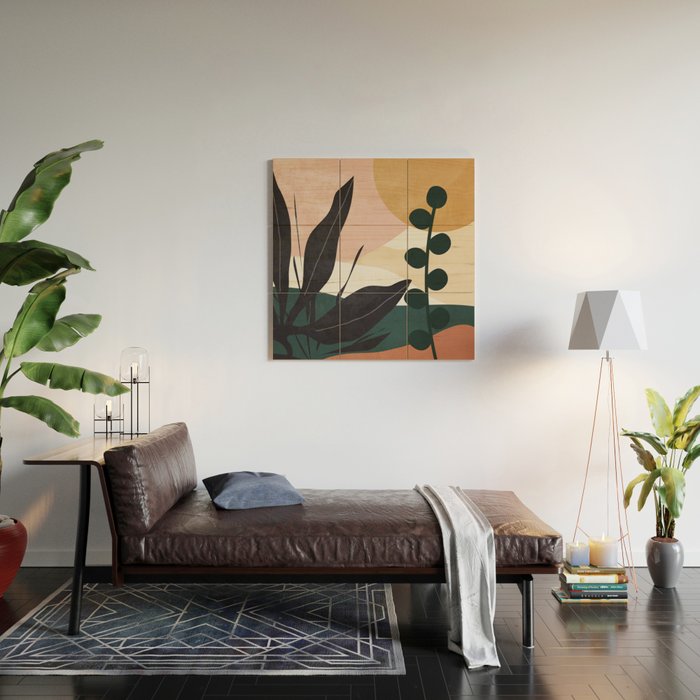 Abstract Landscape Wood Wall Art Gallery Image 2