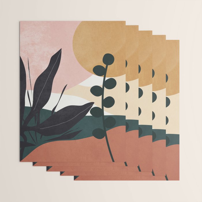 Abstract Landscape Wrapping Paper Gallery Image 3