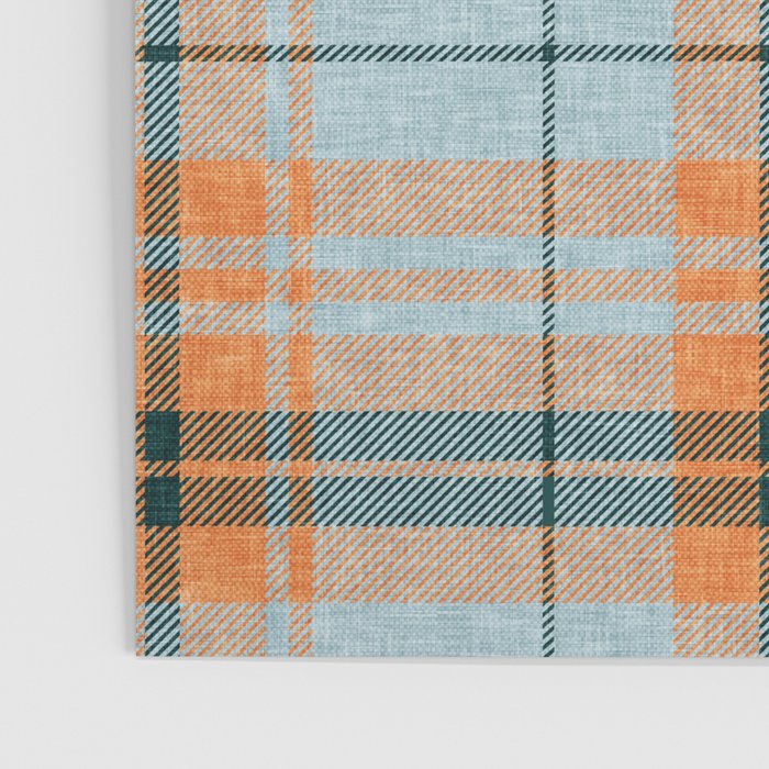 fall plaid - orange and blue Poster Gallery Image 3