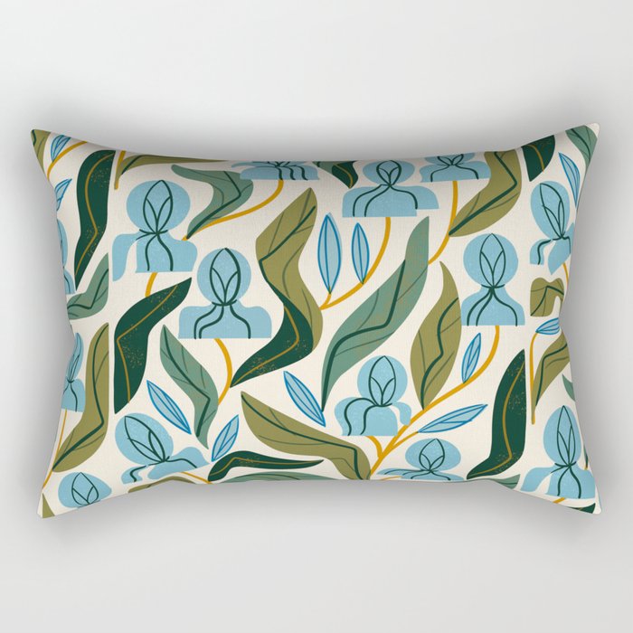 Nouveau Flower Market 2 Rectangular Pillow Gallery Image 2