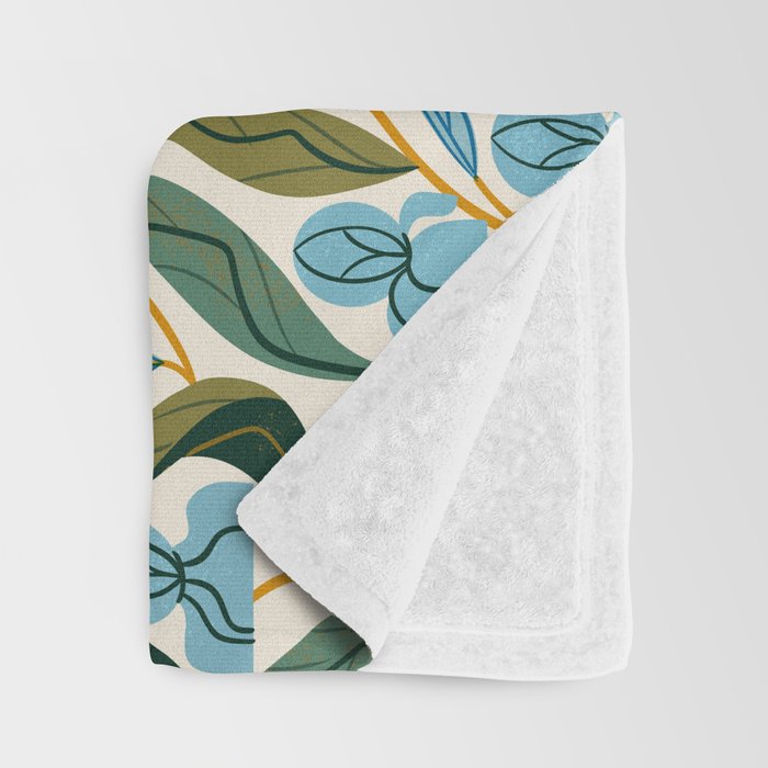 Nouveau Flower Market 2 Throw Blanket Gallery Image 3