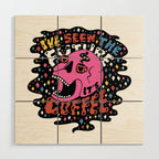 The Future is Coffee in color Wood Wall Art Gallery Image 1