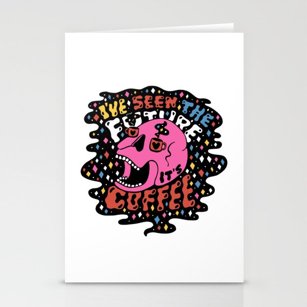 The Future is Coffee in color Stationery Card Gallery Image 2