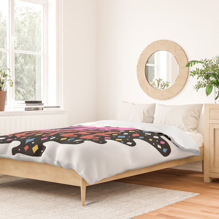 The Future is Coffee in color Duvet Cover Gallery Image 2