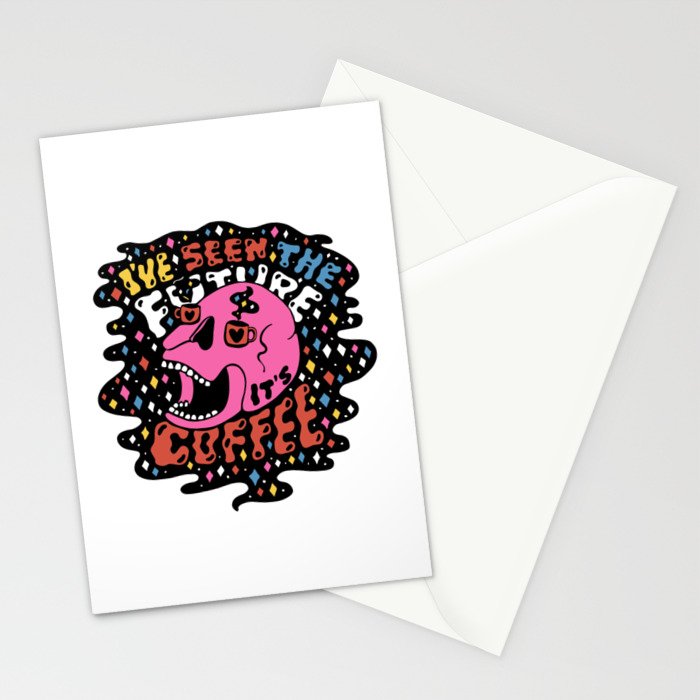 The Future is Coffee in color Stationery Card Gallery Image 2