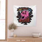 The Future is Coffee in color Wall Tapestry Gallery Image 2