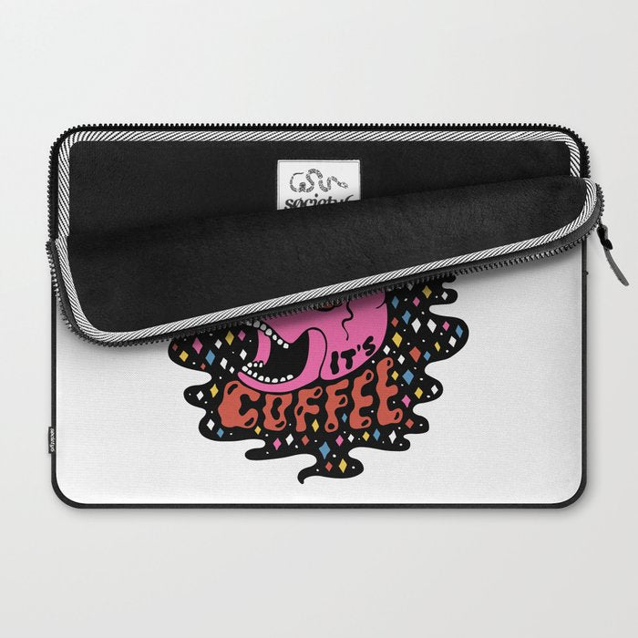 The Future is Coffee in color Laptop Sleeve Gallery Image 2