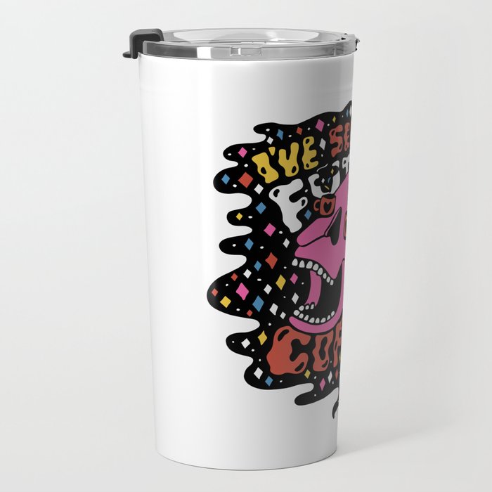 The Future is Coffee in color Travel Mug Gallery Image 3