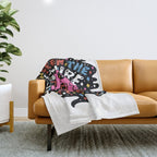 The Future is Coffee in color Throw Blanket Gallery Image 1