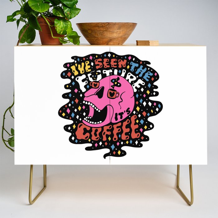 The Future is Coffee in color Credenza Gallery Image 1