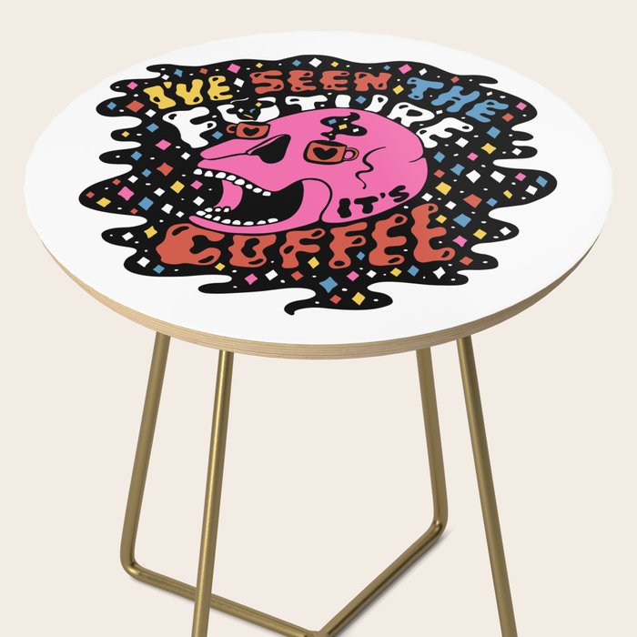 The Future is Coffee in color Side Table Gallery Image 2