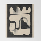 Modern Abstract Shapes 98 Throw Blanket Gallery Image 2
