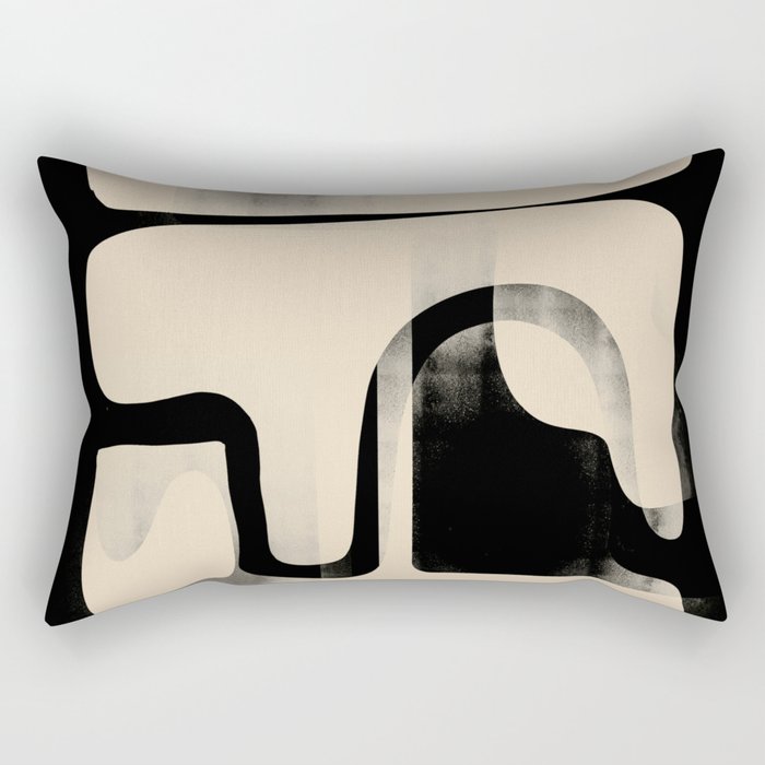 Modern Abstract Shapes 98 Rectangular Pillow Gallery Image 2