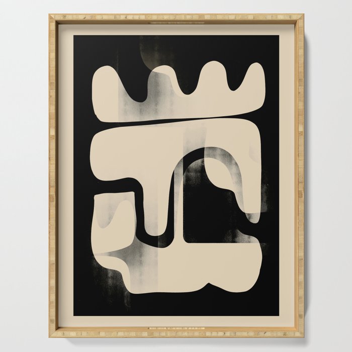 Modern Abstract Shapes 98 Serving Tray Gallery Image 1