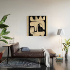 Modern Abstract Shapes 98 Wood Wall Art Gallery Image 2