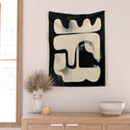 Modern Abstract Shapes 98 Wall Tapestry Gallery Image 2