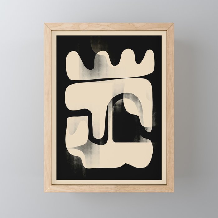 Modern Abstract Shapes 98 Mini Art Print Gallery Image 1