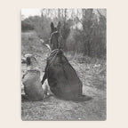 A Girl, Her Dog, and Her Horse wonderful black and white photograph - photography Notebook Gallery Image 4