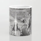 A Girl, Her Dog, and Her Horse wonderful black and white photograph - photography Coffee Mug Gallery Image 4