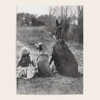 A Girl, Her Dog, and Her Horse wonderful black and white photograph - photography Poster Gallery Image 4