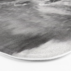 A Girl, Her Dog, and Her Horse wonderful black and white photograph - photography Bath Mat Gallery Image 3