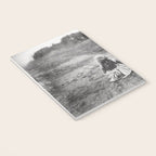 A Girl, Her Dog, and Her Horse wonderful black and white photograph - photography Notebook Gallery Image 3