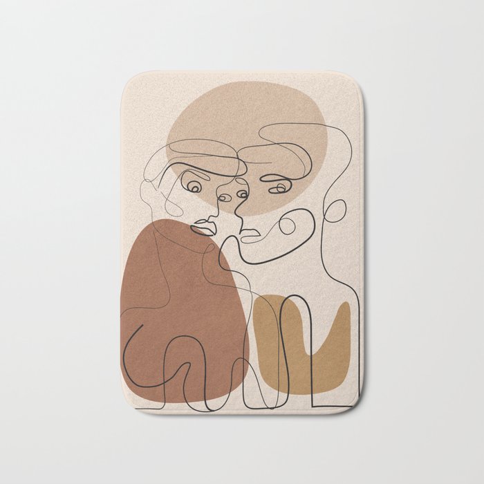 Abstract Faces 6  Bath Mat Gallery Image 1