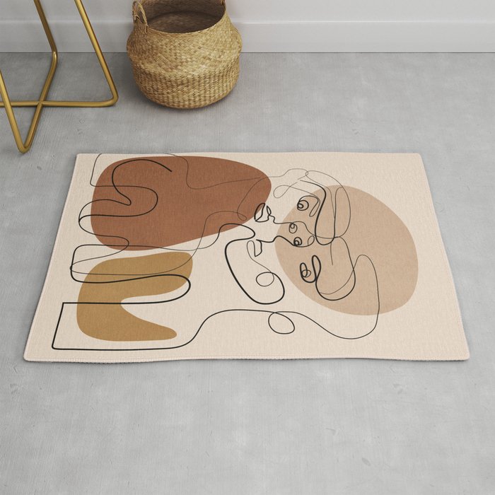 Abstract Faces 6  Rug Gallery Image 1