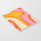 Retro Abstract Copacetic Pattern Pink Orange Yellow Notebook Gallery Image 2