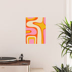 Retro Abstract Copacetic Pattern Pink Orange Yellow Poster Gallery Image 2