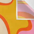 Retro Abstract Copacetic Pattern Pink Orange Yellow Wall Tapestry Gallery Image 3