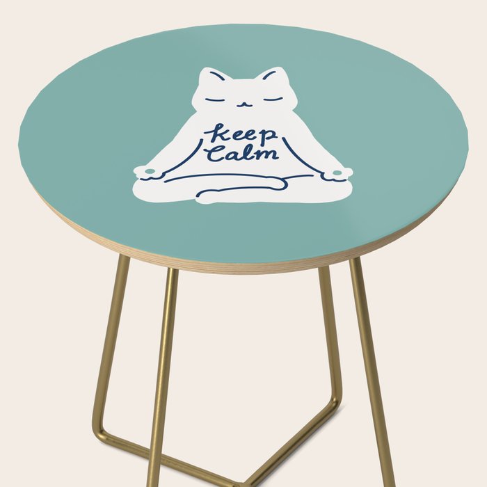 Keep Calm Cat Side Table Gallery Image 2