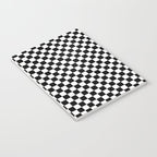 Classic Black and White Race Check Checkered Geometric Win Notebook Gallery Image 3