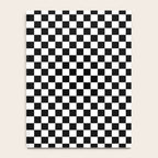 Classic Black and White Race Check Checkered Geometric Win Notebook Gallery Image 4
