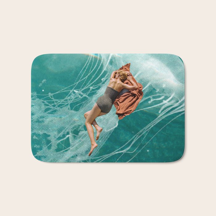 Wherever the current takes me (the jellyfish) Bath Mat Gallery Image 1