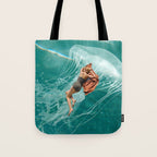 Wherever the current takes me (the jellyfish) Tote Bag Gallery Image 1