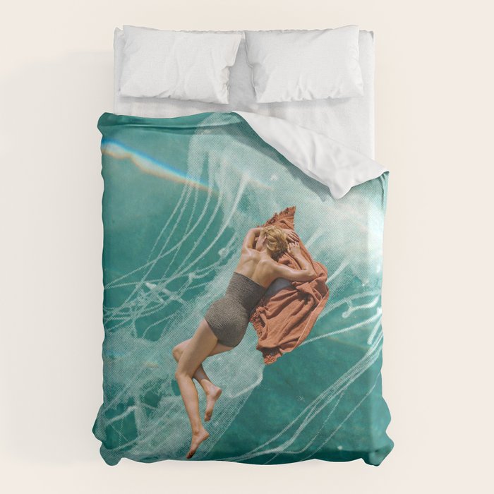 Wherever the current takes me (the jellyfish) Duvet Cover Gallery Image 1