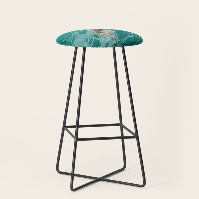 Wherever the current takes me (the jellyfish) Stool Gallery Image 1