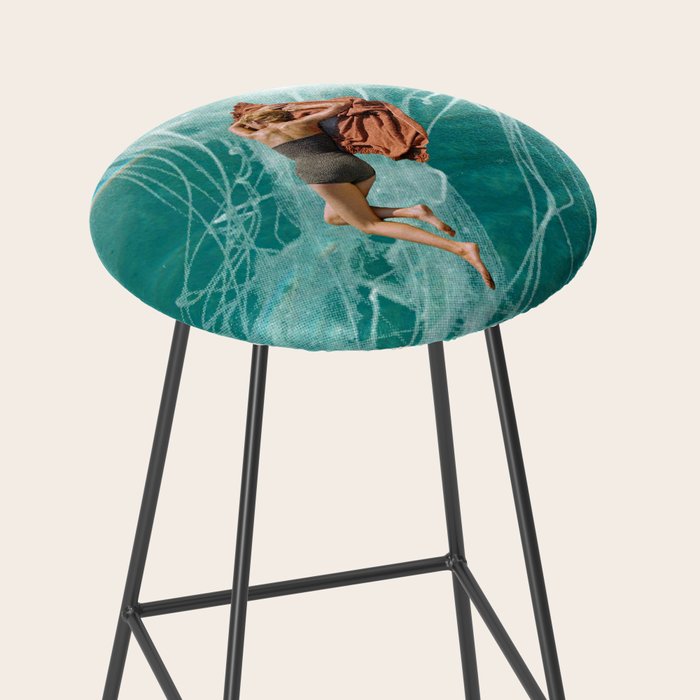 Wherever the current takes me (the jellyfish) Stool Gallery Image 2