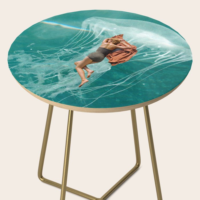 Wherever the current takes me (the jellyfish) Side Table Gallery Image 2