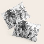 'Cats Decorating The Christmas Tree' Vintage Cat Art by Louis Wain Pillow Sham Gallery Image 3