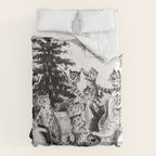 'Cats Decorating The Christmas Tree' Vintage Cat Art by Louis Wain Comforter Gallery Image 6