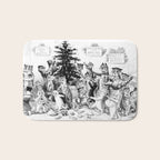 'Cats Decorating The Christmas Tree' Vintage Cat Art by Louis Wain Bath Mat Gallery Image 1