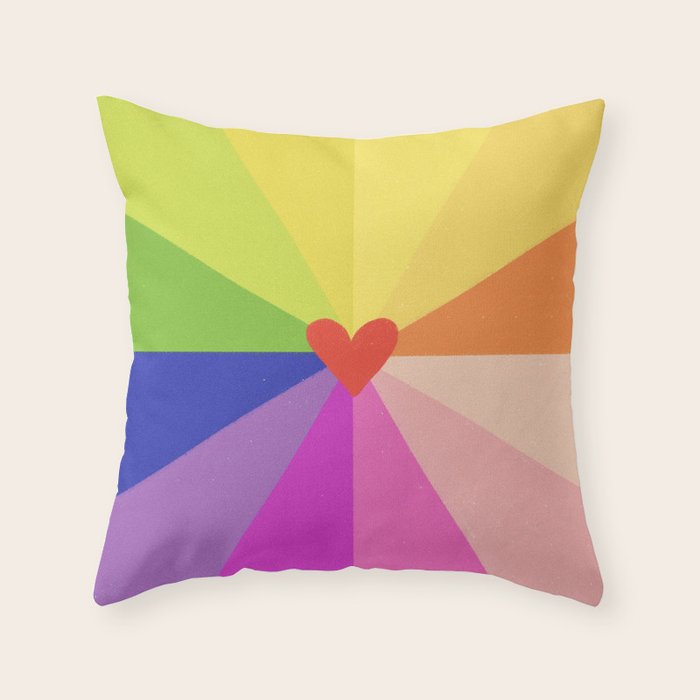 Rainbow Throw Pillow Gallery Image 6