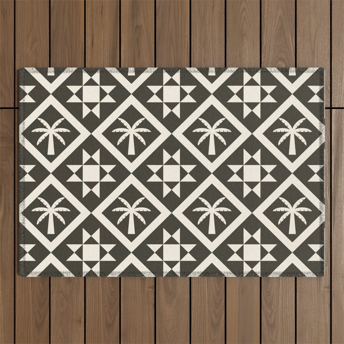 Bohemian Geometric Pattern 05B Outdoor Rug Gallery Image 1